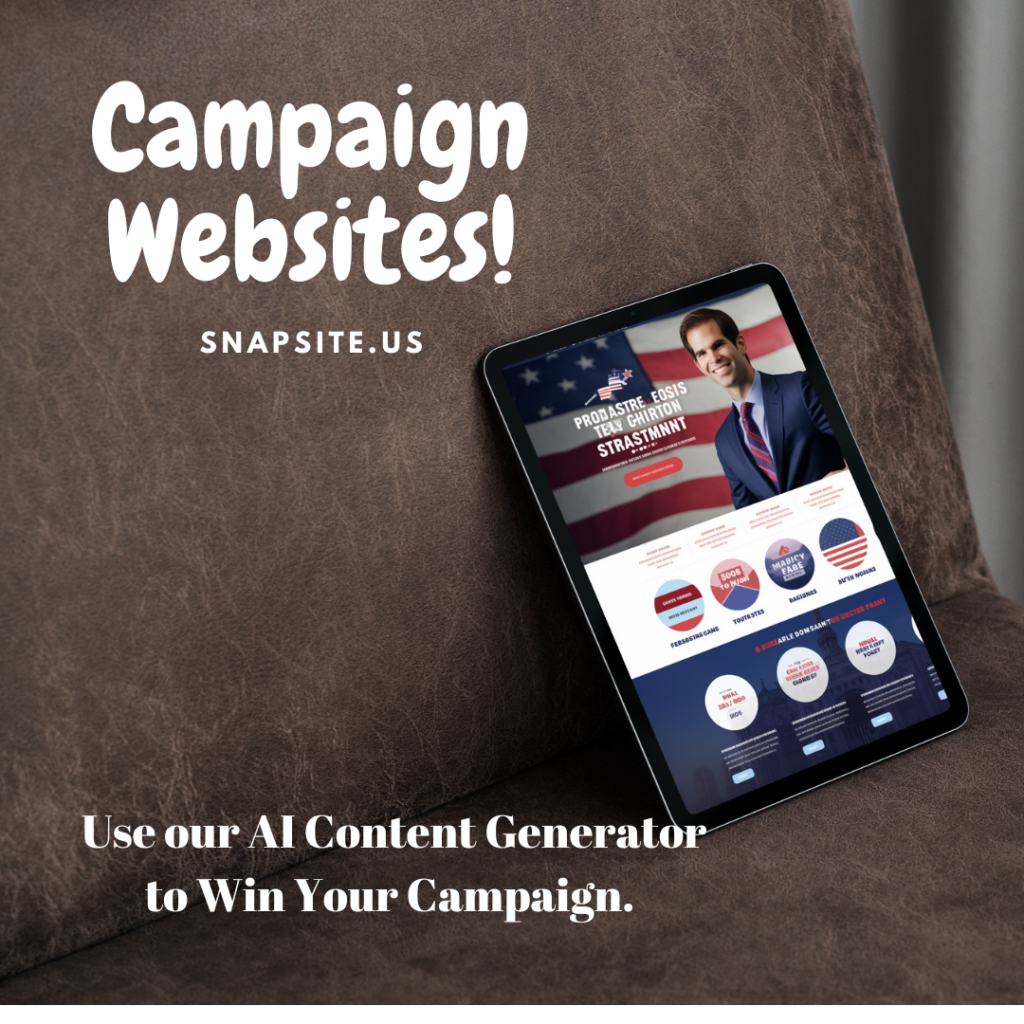 Campaign Websites for Online Candidates.  We are your Campaign Partner for your Nation Builder. 